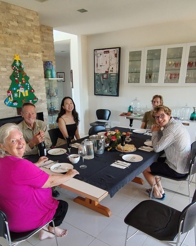 Beth and Tim with helpers